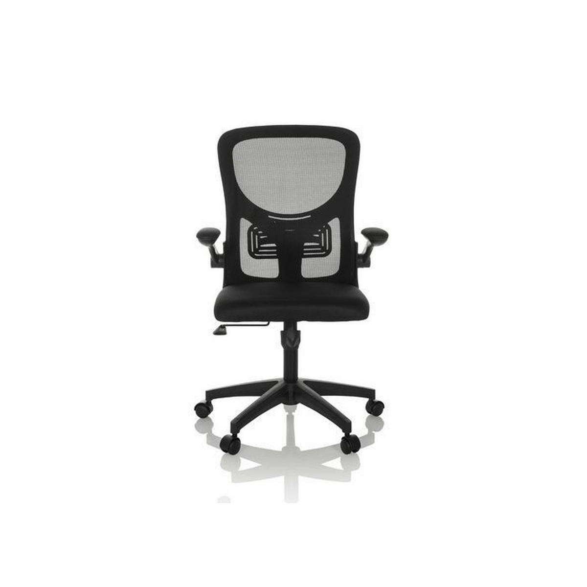 Drehstuhl Belio Schwarz B: 60 cm - Schwarz, MODERN, Kunststoff/Textil (60/95-105/54cm) - MID.YOU