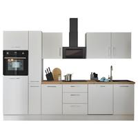 Küchenblock Turin Weiß/eiche Dekor B: 310 Cm - Weiß/Eiche Artisan, Basics, Holzwerkstoff (310cm) - MID.YOU