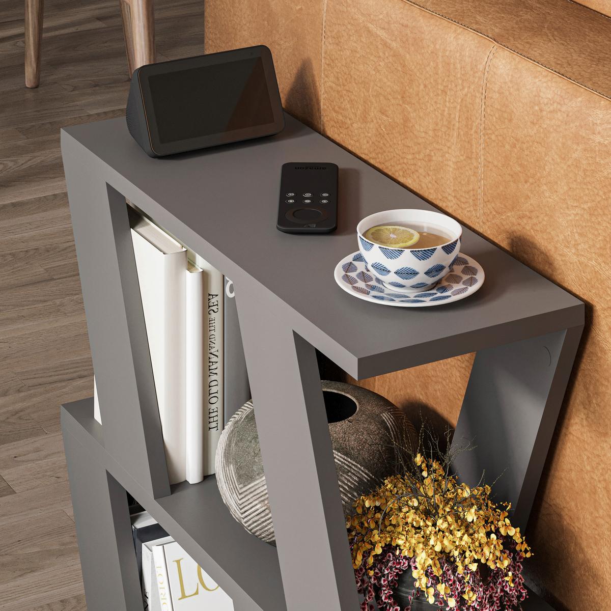 Beistelltisch Lazena Beistelltisch - Anthrazit, Design, Holzwerkstoff (60/56/22cm) - Livetastic