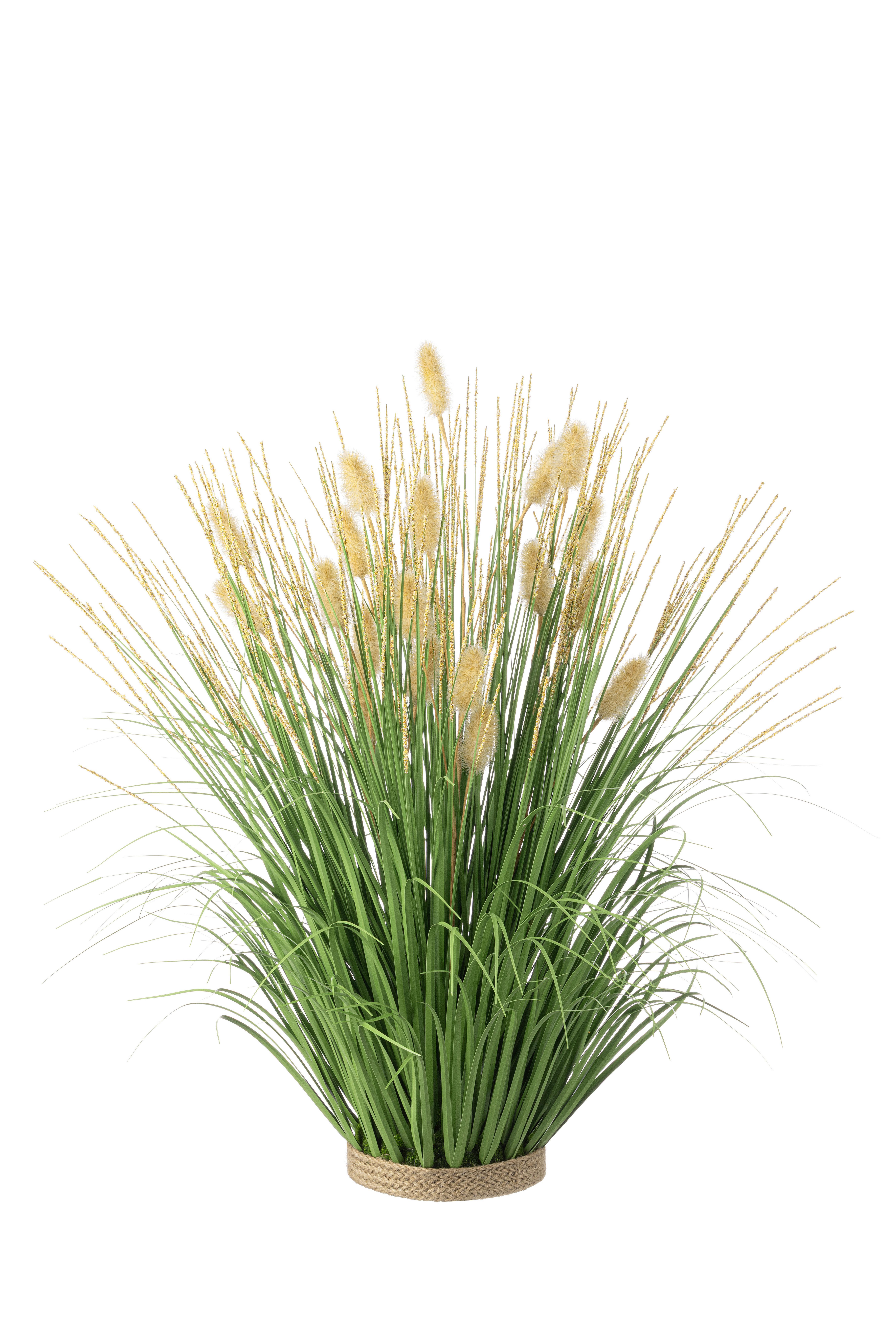 Kunstpflanze Mike - Creme/Grün, KONVENTIONELL, Papier/Kunststoff (30/52cm) - Luca Bessoni