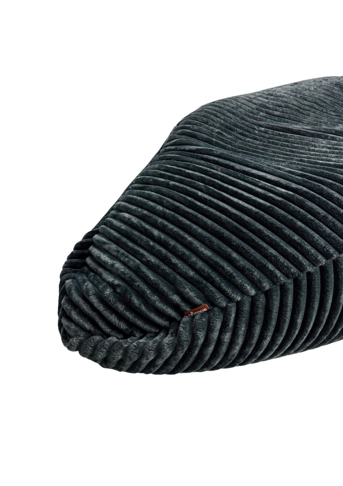 Sedací vak BUZZI, 280L, šedý manšestr TILIA - šedá, Basics, textil (120/85/85cm) - Ondega