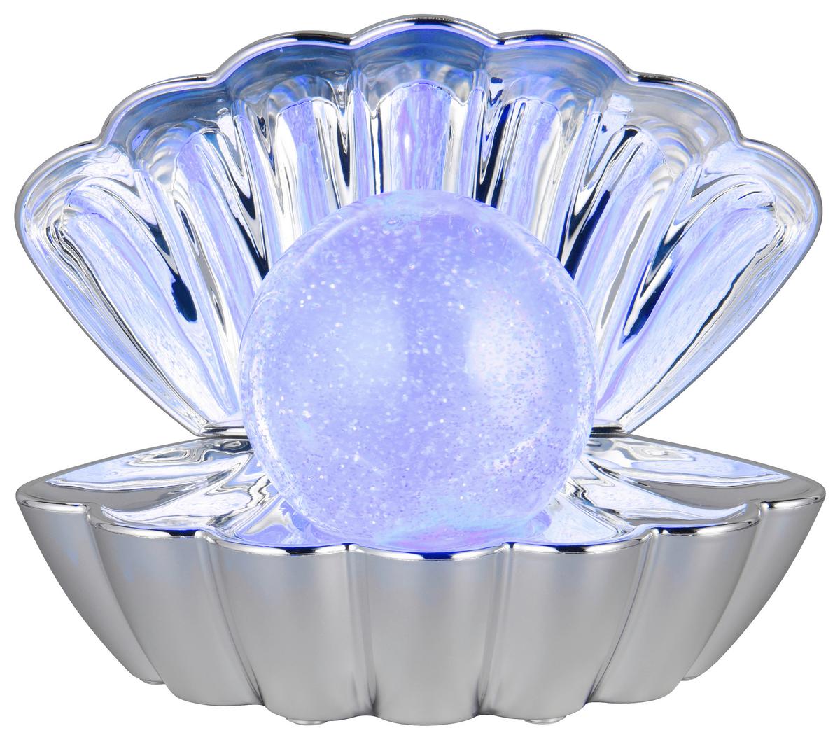 LED-Dekoleuchte Shelly - Chromfarben, Basics, Kunststoff/Metall (17,5/14,5/12,5cm) - Luca Bessoni