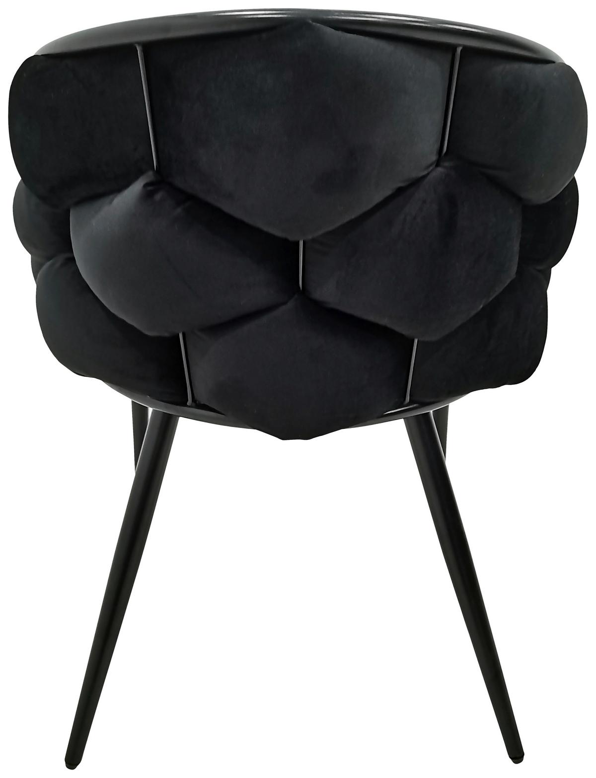 Sada stoličiek s podrúčkami 2ks/sada - čierna, Modern, kov/textil (65/79/61cm) - MID.YOU