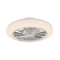 STROPNÍ VENTILÁTOR TUIO - bílá/barvy chromu, Moderní, plast (45/16cm) - Mömax