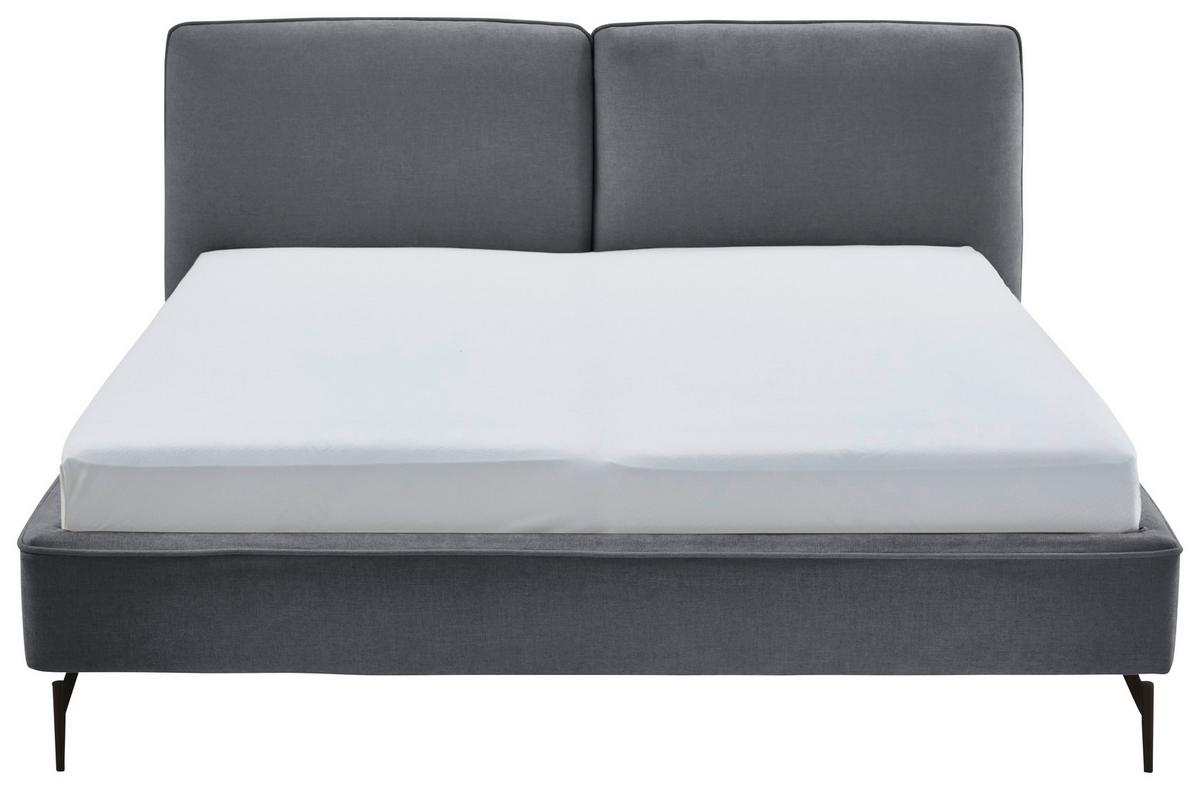 Polsterbett Infinity Liberty Grau 180x200cm - Schwarz/Grau, MODERN, Textil (180/200cm) - Livetastic