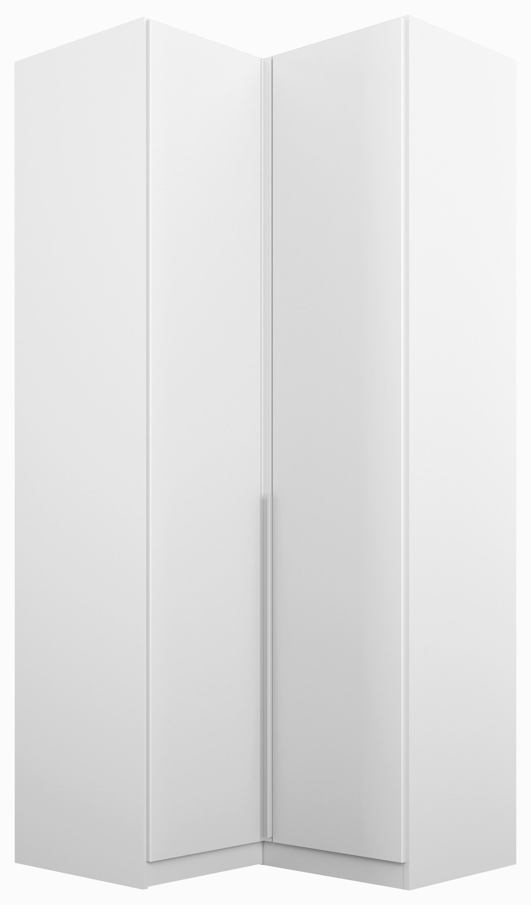 Eckschrank B: 100 Cm Alabama, Weiß - Hellgrau/Weiß, MODERN, Holzwerkstoff (100/229/102cm) - Rauch Möbel