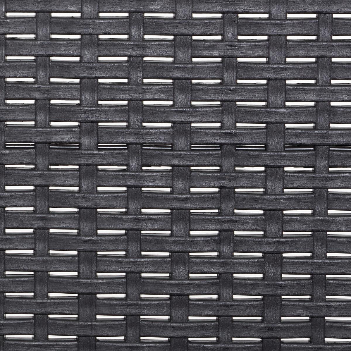 Gartengarnitur Jungle - Anthrazit/Hellgrau, Basics, Kunststoff