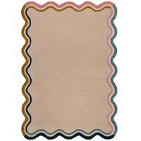 Wollteppich Leo Scallop Border M 200x290 - Multicolor, Basics, Textil (200/290cm)