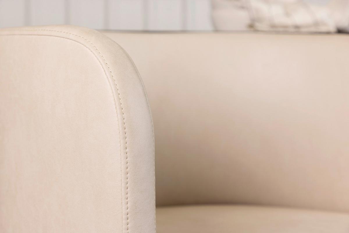 Stuhl Simrishamn - Beige/Schwarz, Design, Kunststoff/Textil (58/75/60cm) - Livetastic