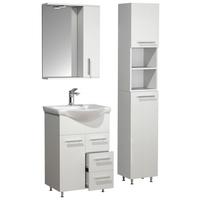 Badezimmer Lisalo L - Silberfarben/Weiß, MODERN, Glas/Keramik (85cm) - MID.YOU