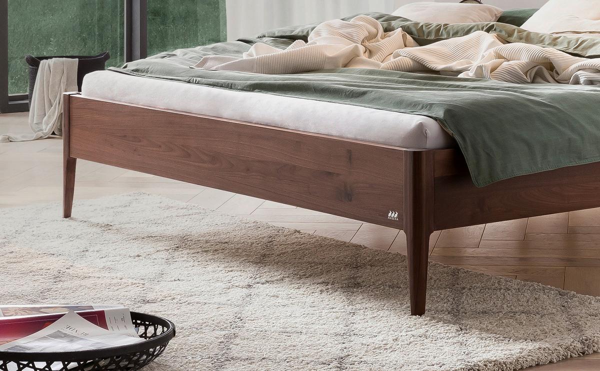 Bett, Pieve Nussbaumfabren 140x200 Cm - Nussbaumfarben, Basics, Holz (140/200cm) - Hasena