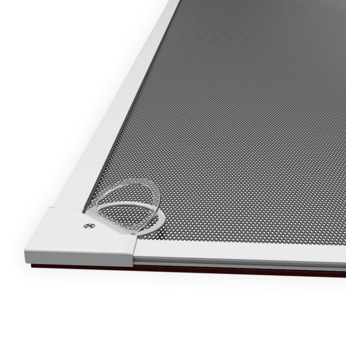 Fliegengitter Fenster 100x120 cm Weiß Selbstklebend - Weiß, Basics (100/120cm)