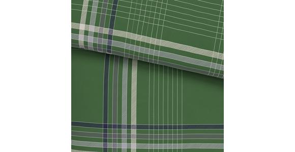 Renforcé Bettwäsche 140/200 Cm Sanella Dunkelgrün Karo - Dunkelgrün, MODERN, Textil (140/200cm) - Luca Bessoni