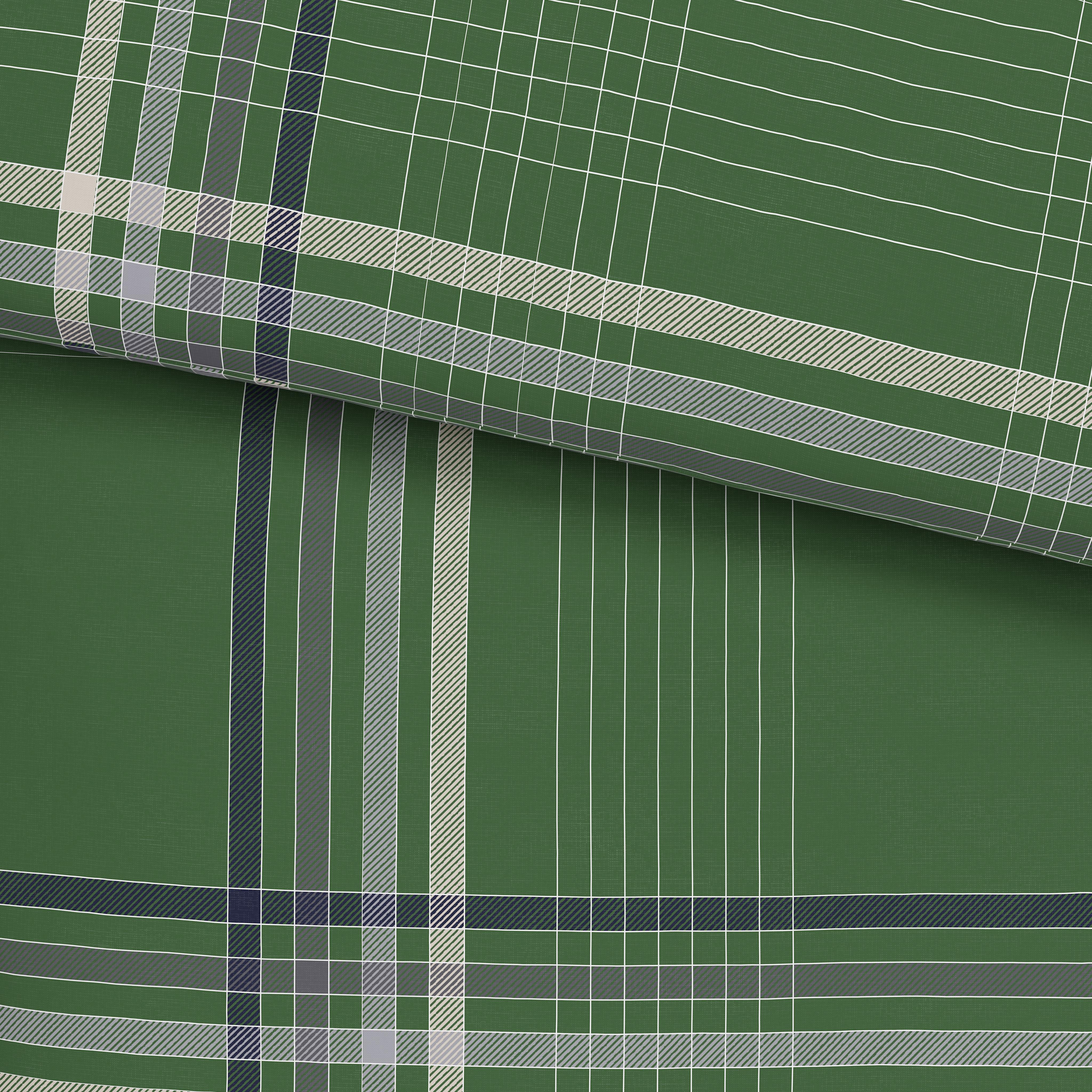 Ágyneműhuzat-garnitúra Sanella - sötétzöld, Modern, textil (140/200cm) - Luca Bessoni