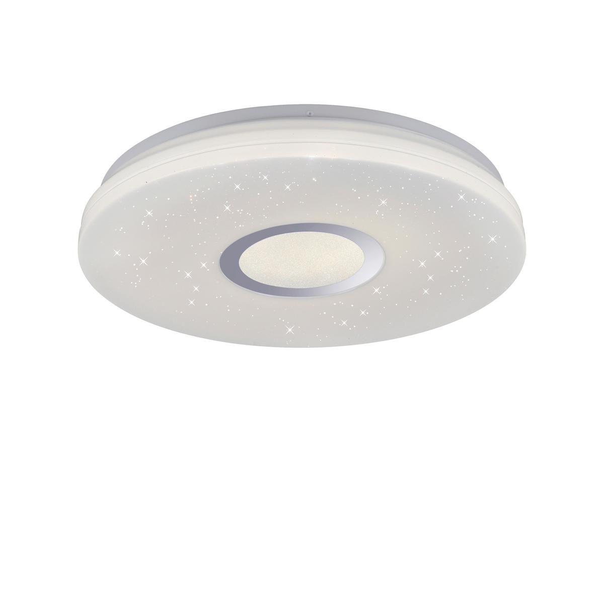 Led-deckenleuchte Jonas Ø 41,6 Cm Mit Farbtemperaturwechsler - Weiß, KONVENTIONELL, Kunststoff/Metall (41,6/16cm)