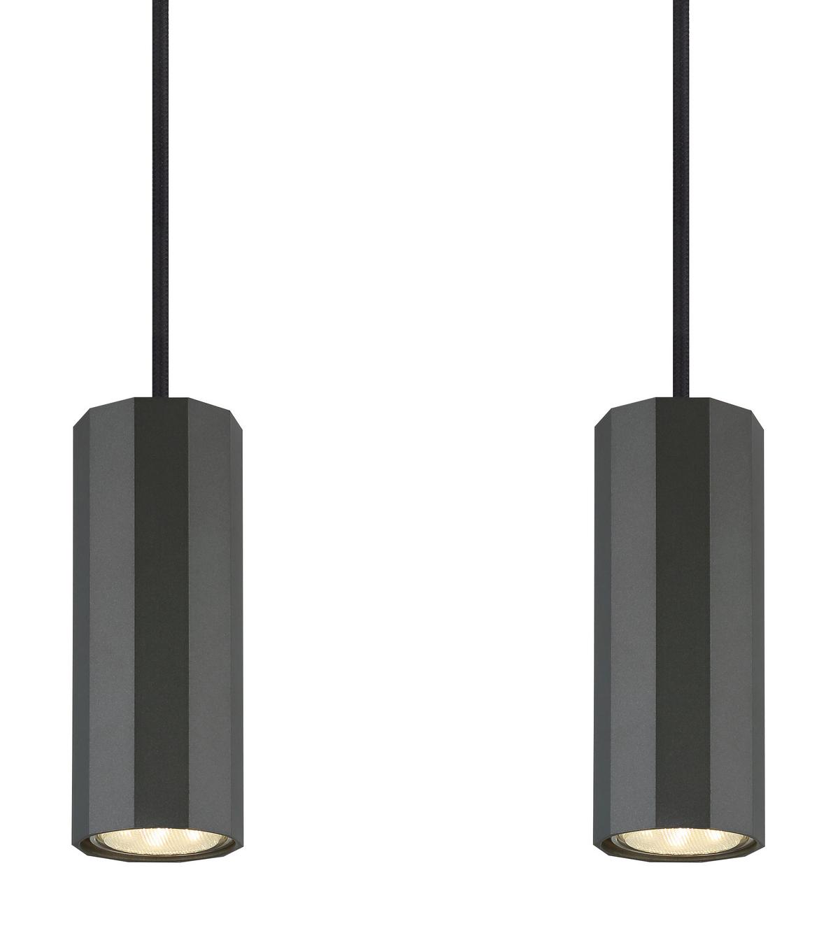 Hängeleuchte 57918-4h - Grau, Design, Metall (61/6/120cm) - Globo