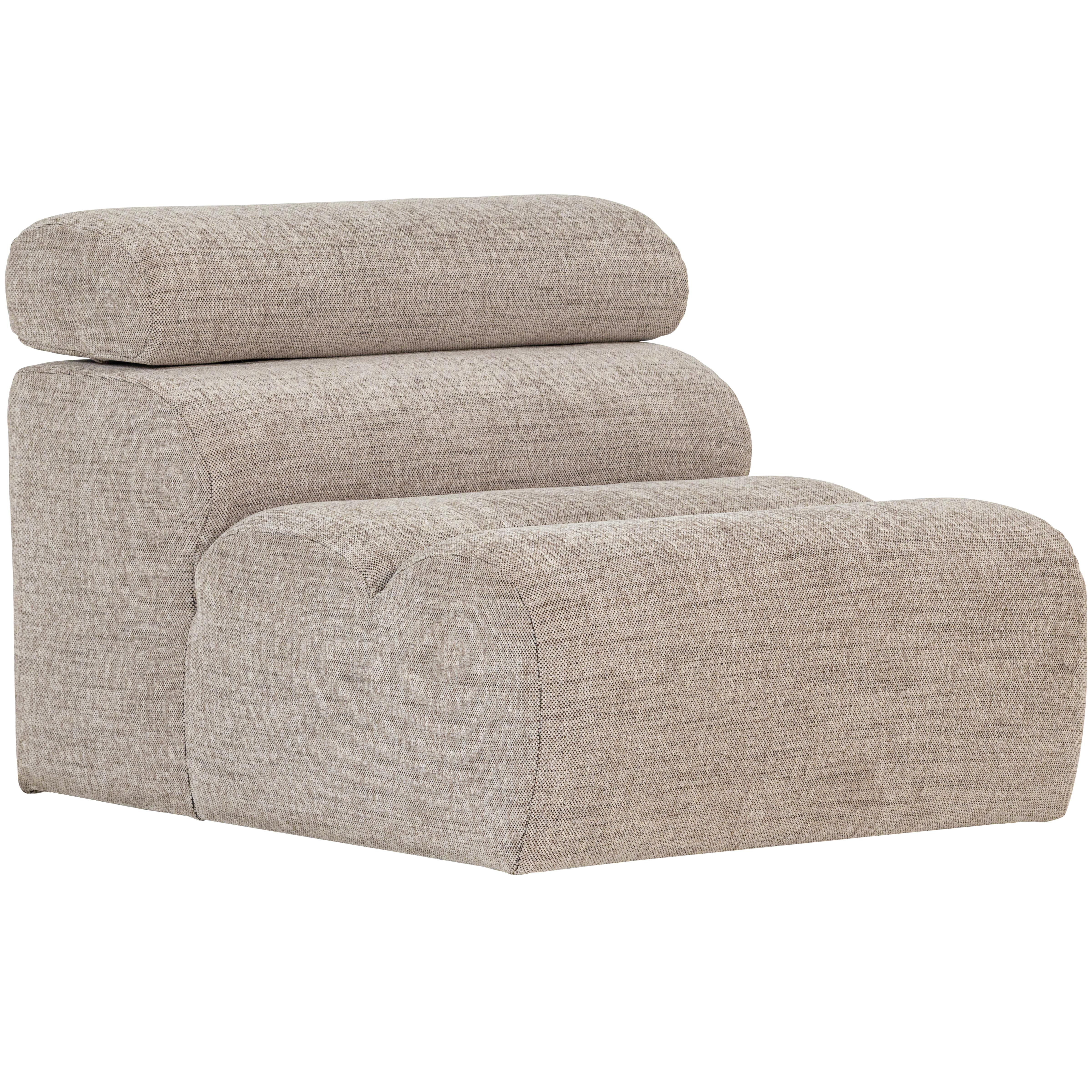 Sofaelement Novi Naturfarben B: 82cm - Schwarz/Naturfarben, Design, Textil (82/86/113cm) - Livetastic