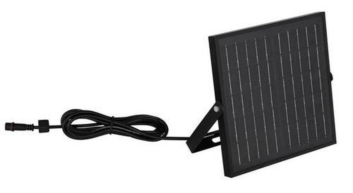 Solarleuchte 36487k - Klar/Schwarz, Basics, Glas/Kunststoff (24,3/14/25,4cm) - Globo