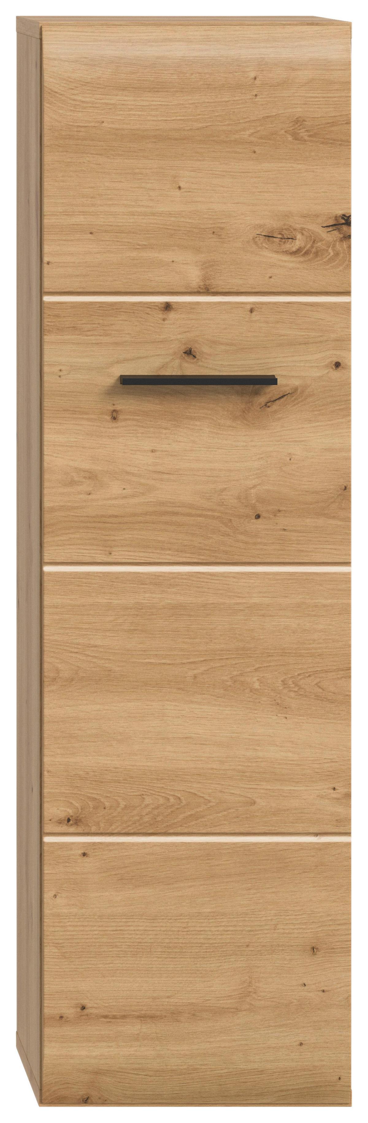 Midi skříňka Ice Dub Artisan - černá/dub artisan, Basics, kompozitní dřevo/plast (30/106/30cm) - MID.YOU