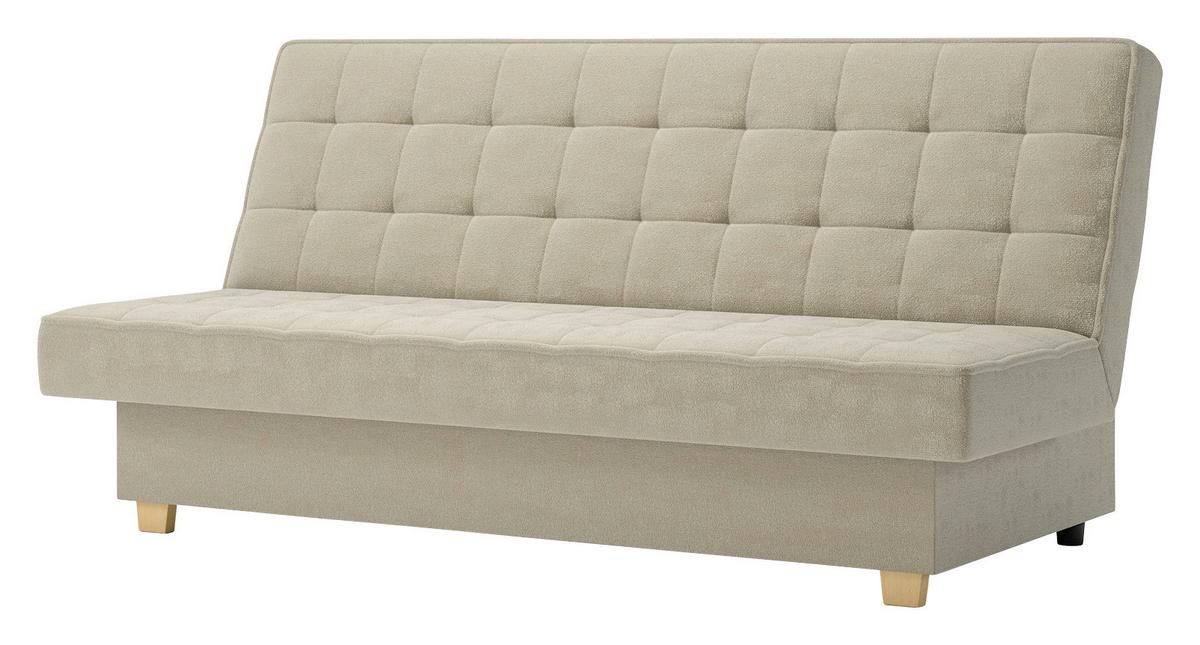 Schlafsofa Miko Creme B: 192 cm - Creme, Design, Textil (192/92/95cm) - MID.YOU