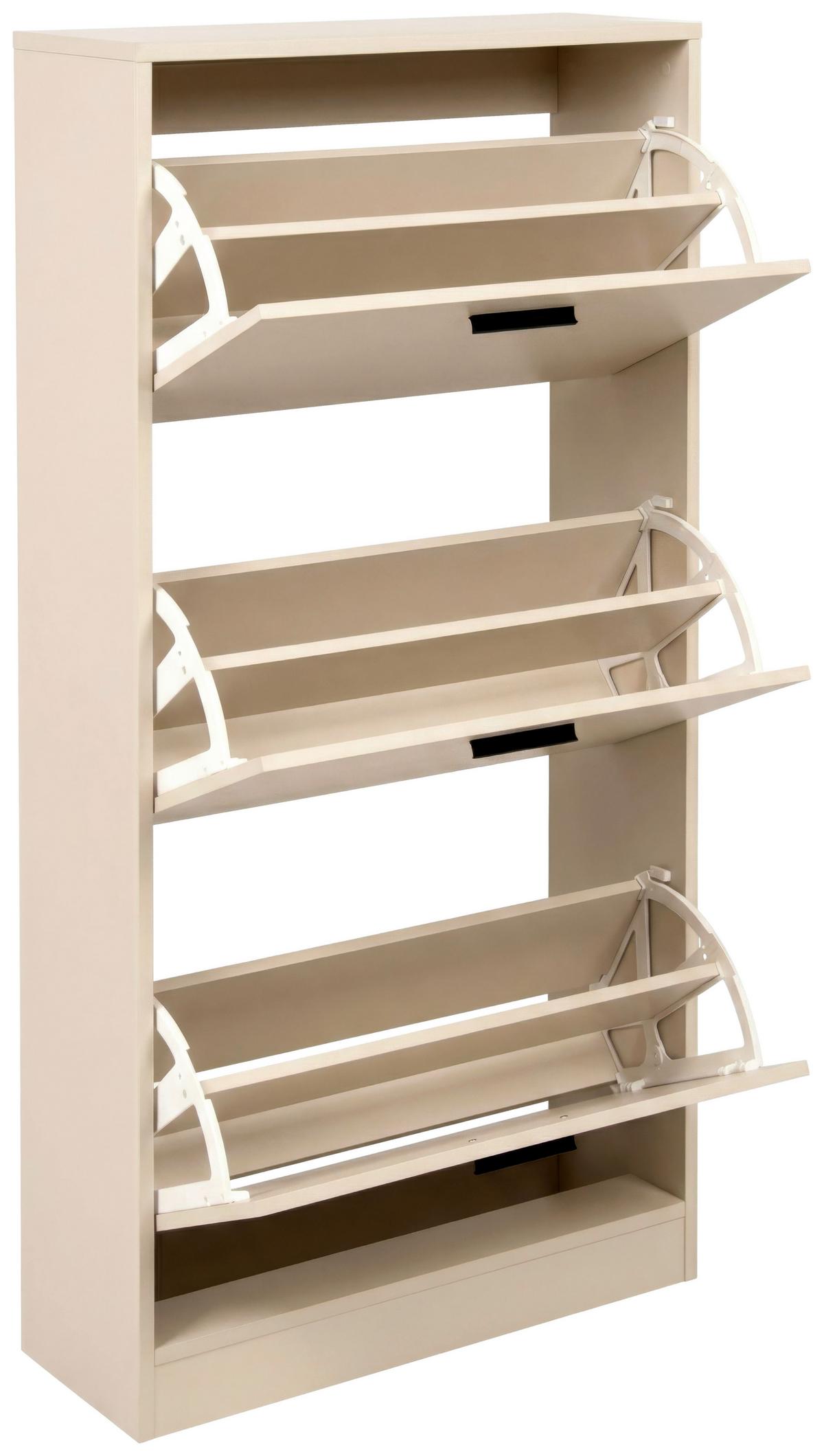 Schuhkipper Zwolle Beige B: 60 Cm - Beige, Trend, Holzwerkstoff (60/117/24cm)