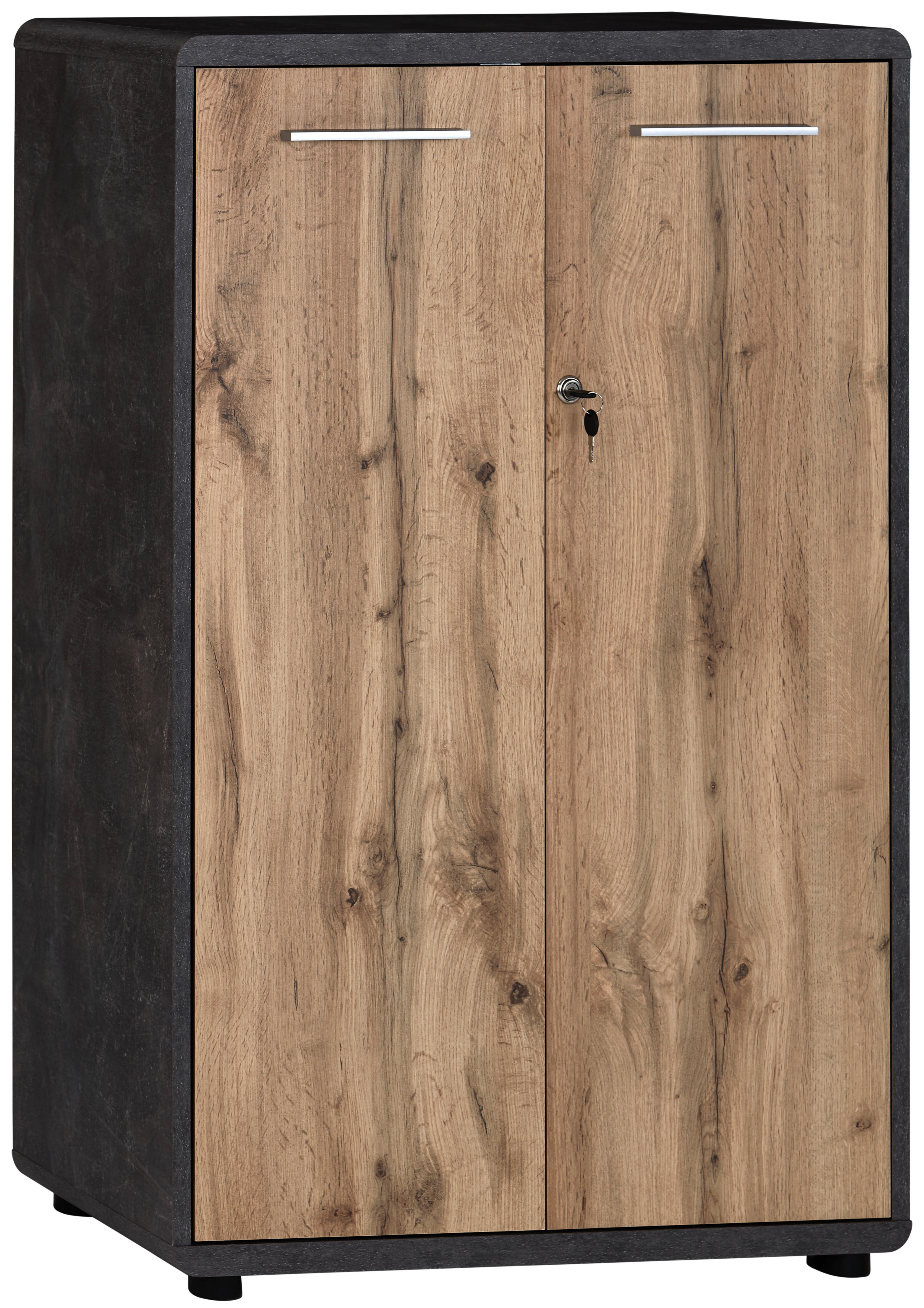 Aktenschrank Versperrbar Fontana Eiche, B 75 Cm