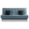 Schlafsofa Bono Blau B: 199cm - Hellbraun/Blau, Basics, Holz/Textil (199/91/91cm) - MID.YOU