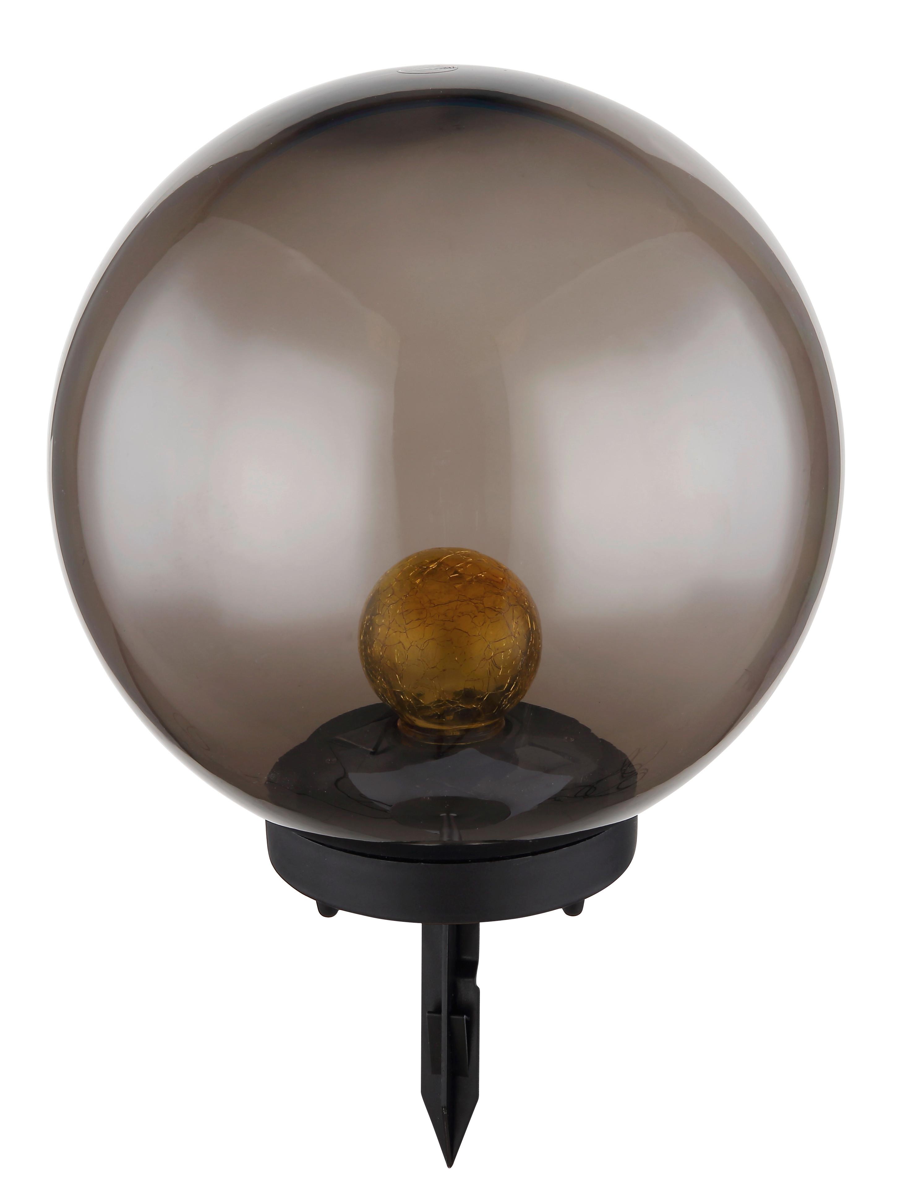 Solarleuchte 33827 - Schwarz/Orange, Basics, Kunststoff (25/38,5cm) - Globo