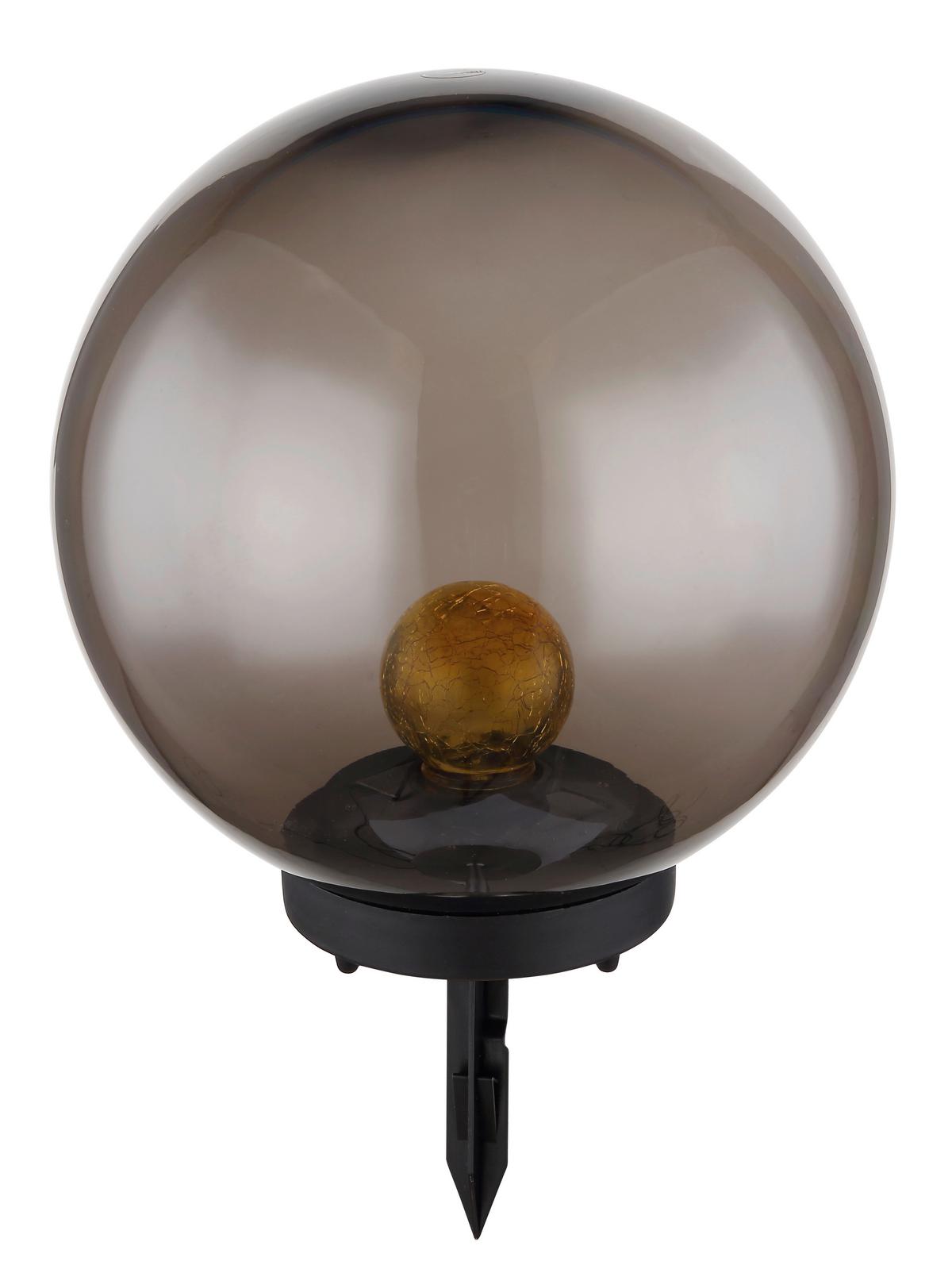 Solarleuchte 33827 - Schwarz/Orange, Basics, Kunststoff (25/38,5cm) - Globo