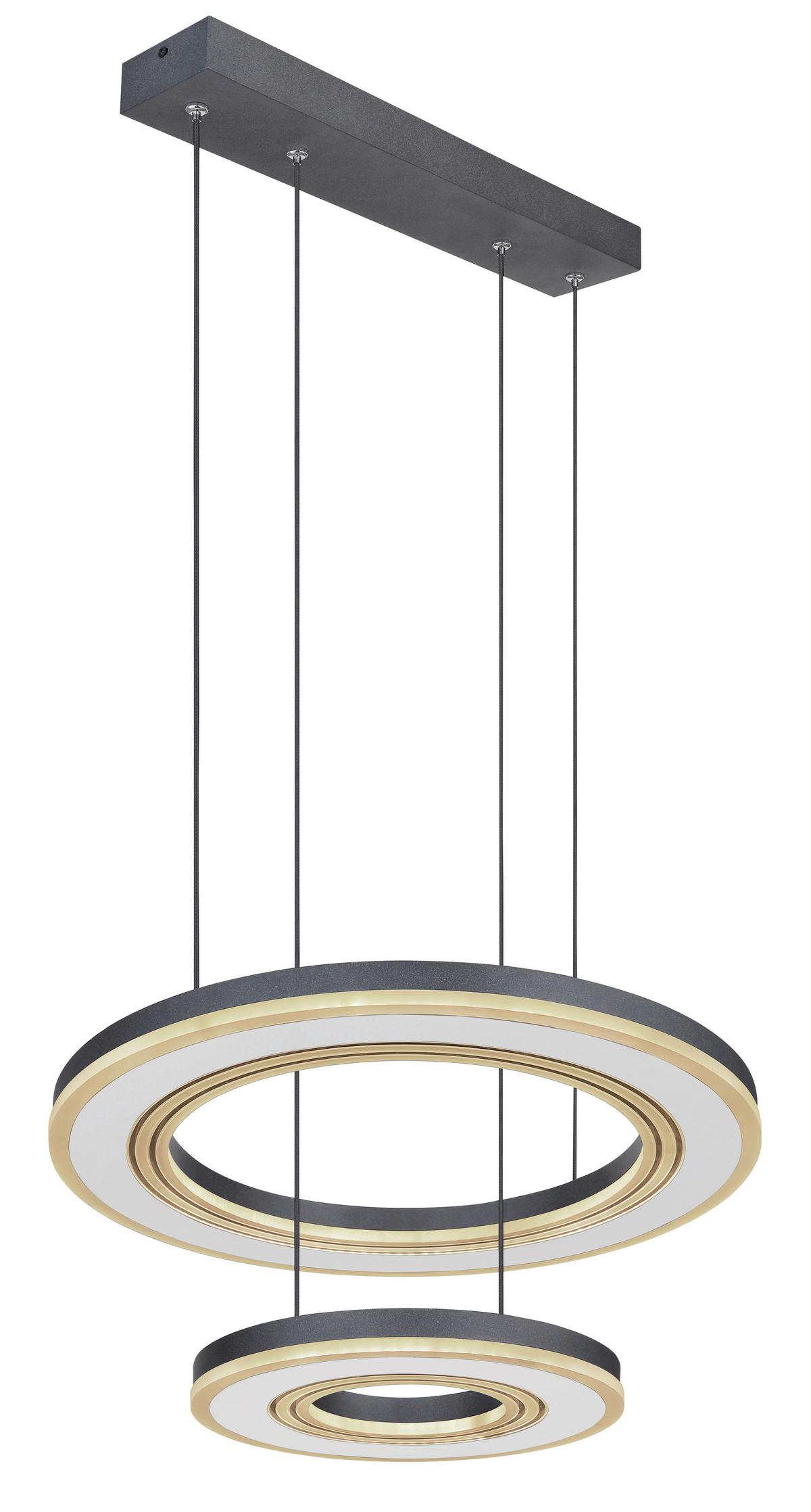 Led Függőlámpa 67191-50 Blasius - fekete/opál, Design, műanyag/fém (50/120cm)