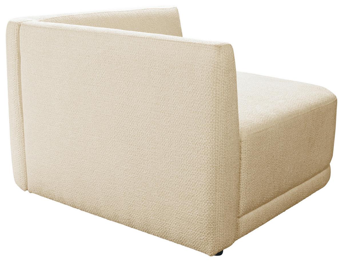 Sofa Zuri Creme/rot, B: 110cm - Rot/Creme, Trend, Textil (110/75/115cm) - Livetastic