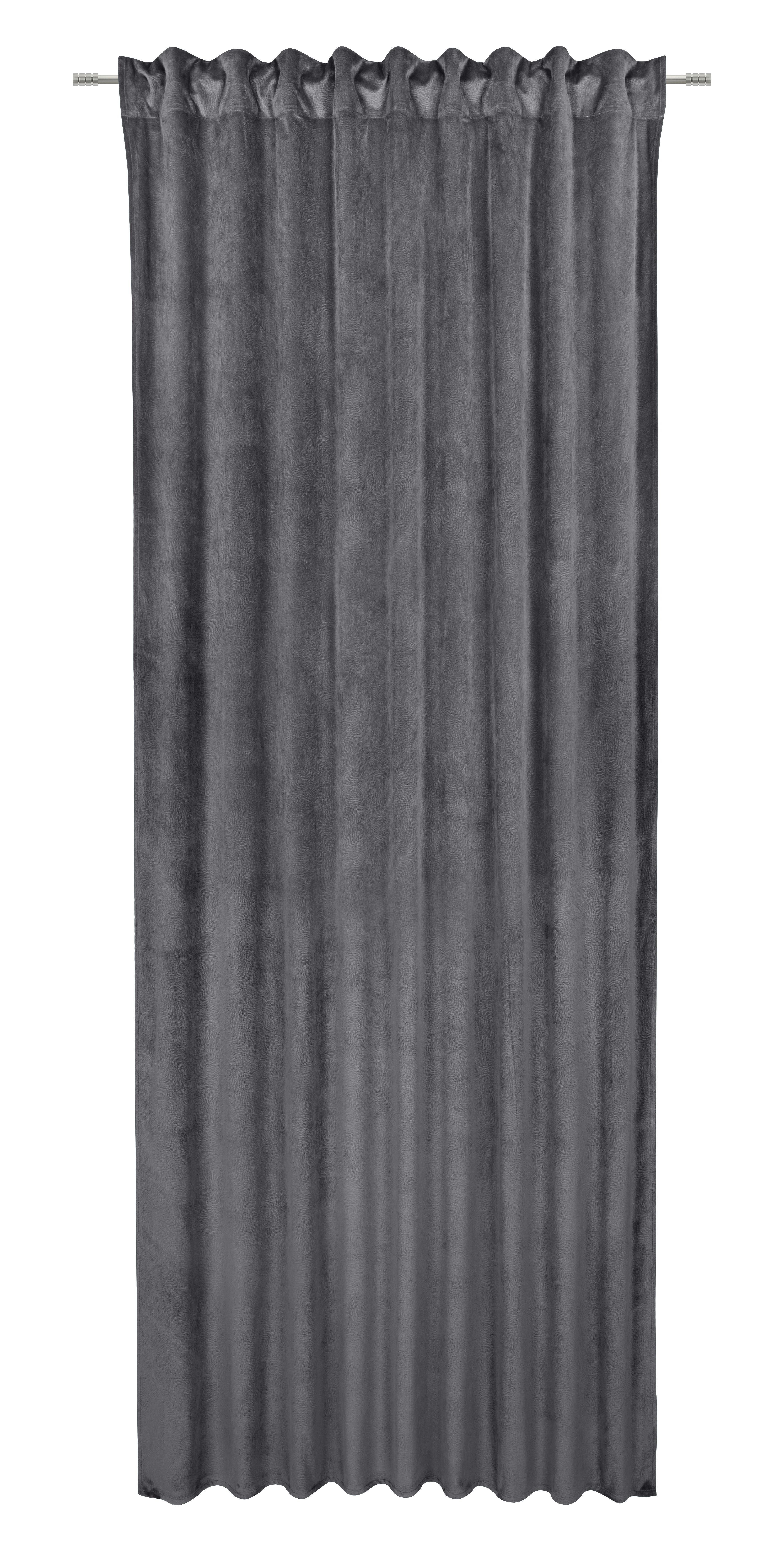 Hotový záves Bianca, 140/245cm, sivá - sivá, Konventionell, textil (140/245cm) - Modern Living