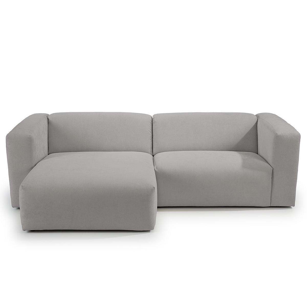 Ecksofa Bolt, Grau B: 255x160 cm - Grau, MODERN, Textil (255/160cm) - Trendmanufaktur