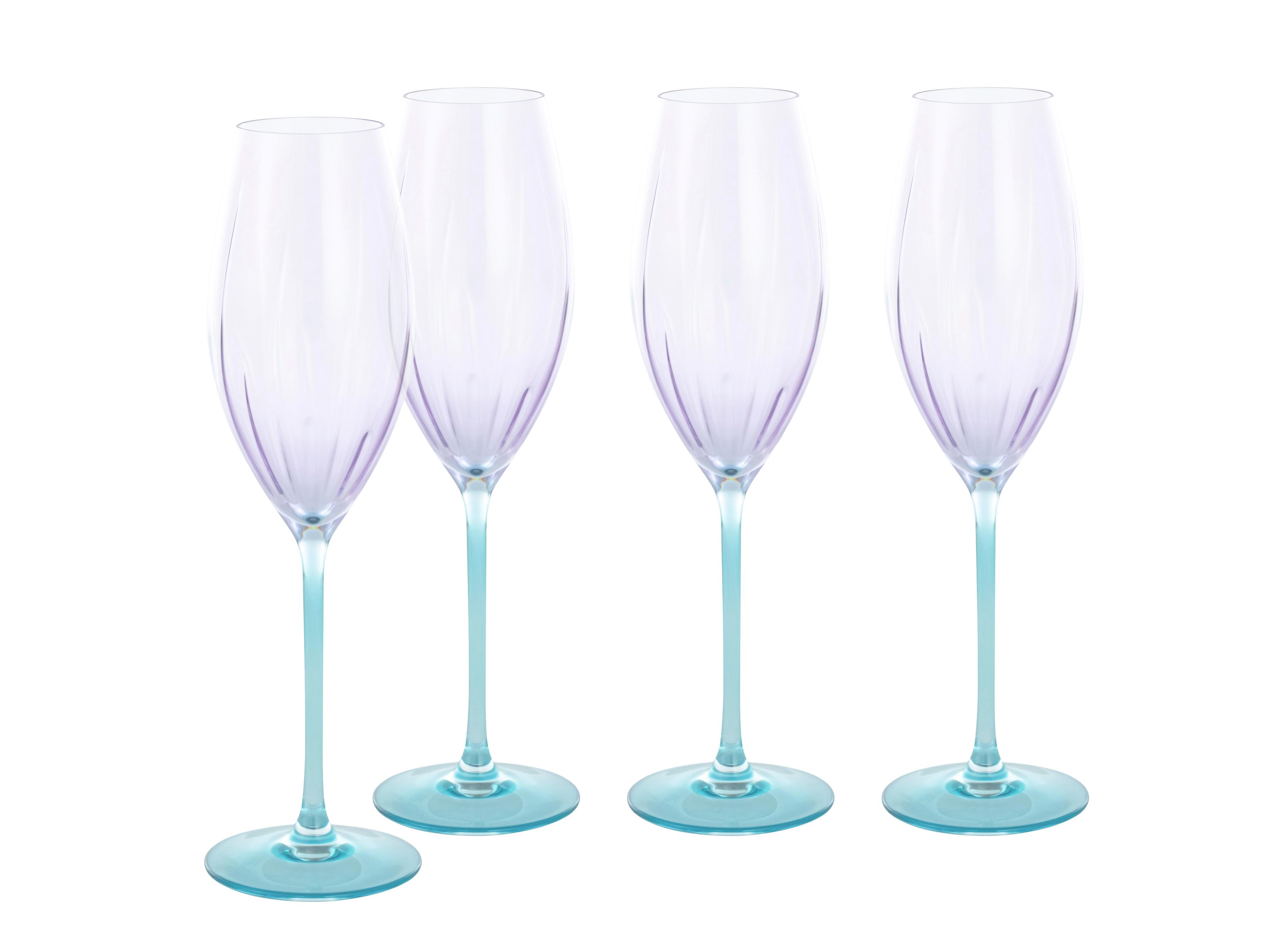 Sektglas Spring Multicolor 4-Teilig - Multicolor, Basics, Glas (6/24cm) - Creatable