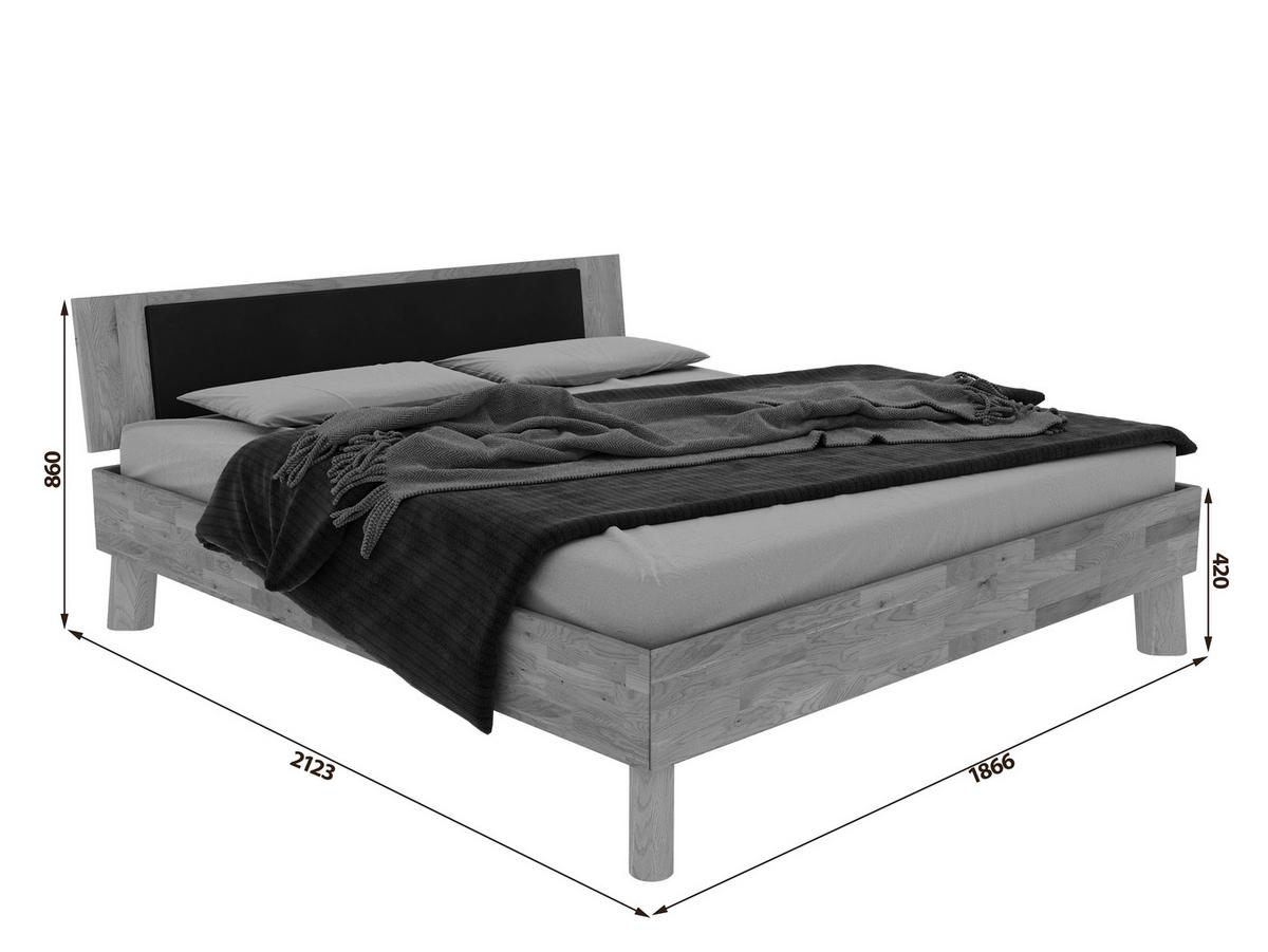 Bett Como Naturfarben /Wildeiche 180x200cm - Wildeiche/Naturfarben, MODERN, Holz (180/200cm) - MID.YOU