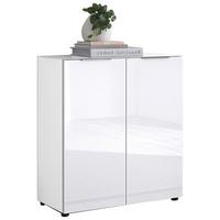 KOMODA SIENA -EXKLUSIV- - čierna/biela, Modern, kov/kompozitné drevo (90/99/40cm) - Mömax