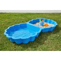 Sand- und Wassermuschel Neptune Blau, 87x79x20 cm - Blau, KONVENTIONELL, Kunststoff (87/79/20cm)