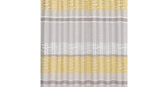 Vorhang mit Schlaufen und Band Palma 140x245 cm Gelb - Gelb, MODERN, Textil (140/245cm) - Luca Bessoni