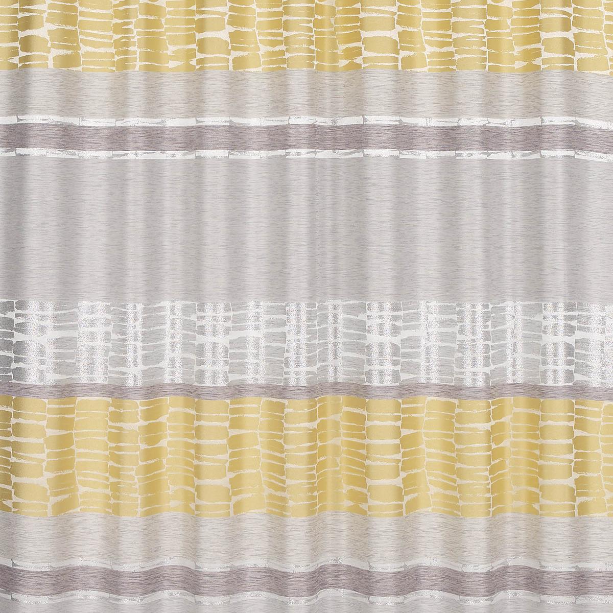 Vorhang mit Schlaufen und Band Palma 140x245 cm Gelb - Gelb, MODERN, Textil (140/245cm) - Luca Bessoni