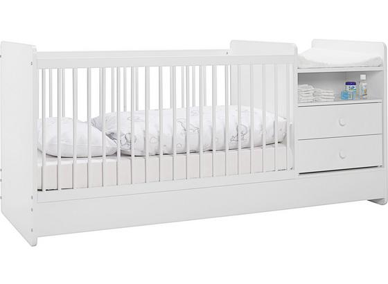 Postieľka S Mriežkami Kit - biela, Moderný, kompozitné drevo (204,4/95/75cm) Postieľka S Mriežkami Kit - biela, Moderný, kompozitné drevo (204,4/95/75cm)