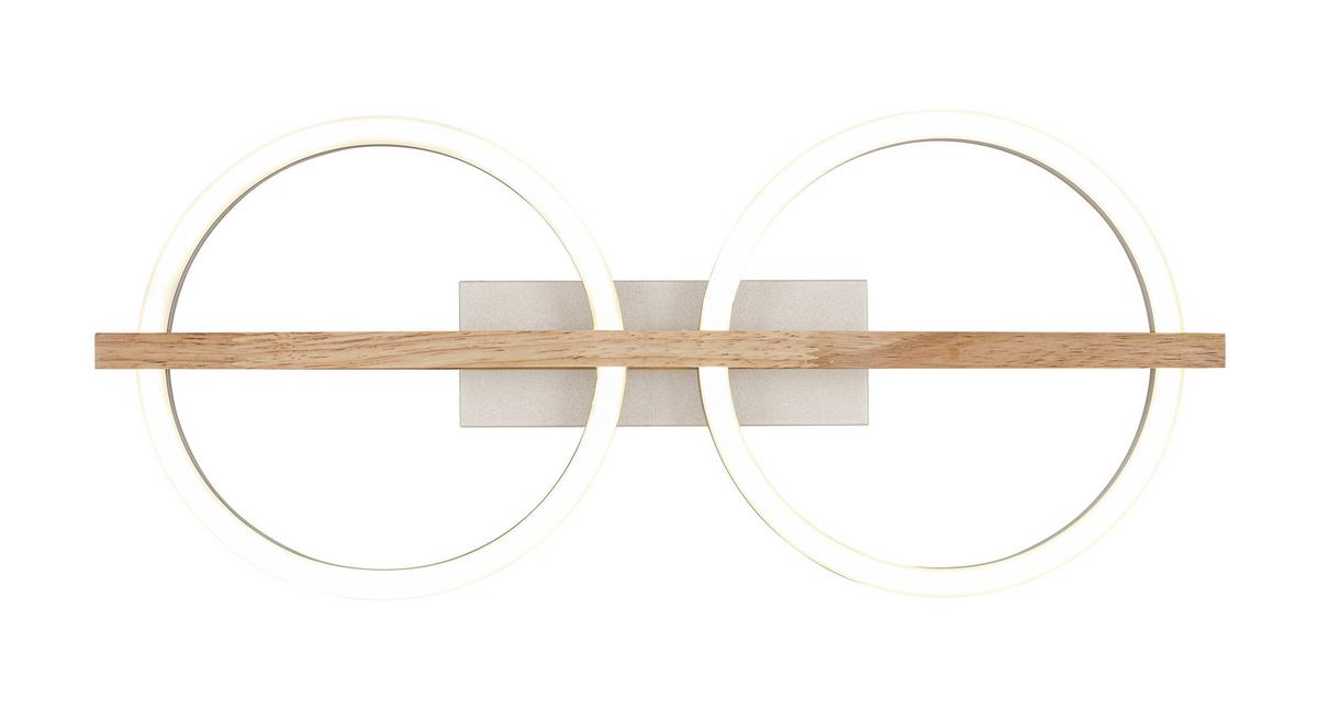 LED-Deckenleuchte Camillo - Champagner/Naturfarben, Basics, Holzwerkstoff/Kunststoff (46/20/6cm) - Luca Bessoni