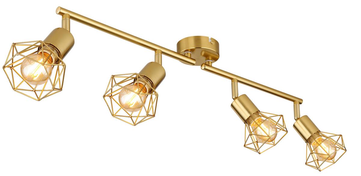 Strahler 54802gb-4 - Goldfarben, Design, Metall (60/8/19,5cm) - Globo