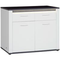Komód Alassio 109/86 Cm - grafitszürke/fehér, Modern, faalapú anyag (109/86,2cm) - Luca Bessoni