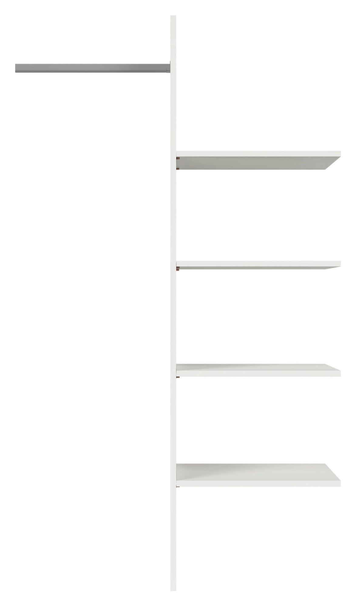 Inneneinteilung Kaspian - Weiß, MODERN, Holzwerkstoff (86/148/52cm) - MID.YOU