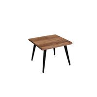 Couchtisch Holz Massiv/metall Caddy Akazie/schwarz - Schwarz/Akaziefarben, MODERN, Holz/Metall (60/60/45cm) - MID.YOU