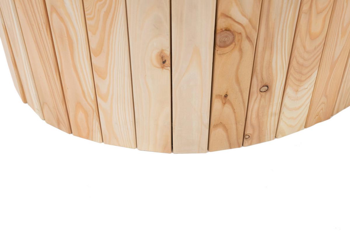 Hochbeet Echtholz Lärche Kräuterschnecke 55x74x55 cm - Lärchefarben, Basics, Holz (55/74cm)