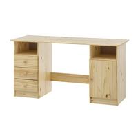 Schreibtisch Naturfarben L: 144cm - Naturfarben, Natur, Holz (144/54/73cm) - Livetastic