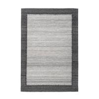 Flachwebteppich Anthrazit /Grau Phoenix 120x170 cm - Anthrazit/Grau, KONVENTIONELL, Textil (120/170cm) - Kayoom
