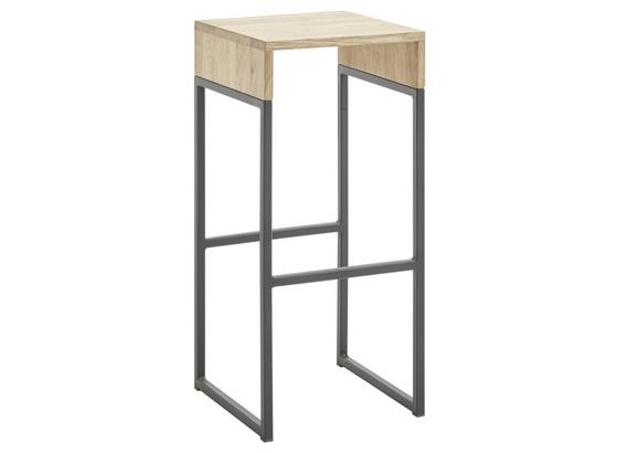 Barhocker Felix B: 37 cm Eichefarben - Eichefarben/Schwarz, Natur, Holz/Metall (37/81/37cm) - MID.YOU Barhocker Felix B: 37 cm Eichefarben - Eichefarben/Schwarz, Natur, Holz/Metall (37/81/37cm) - MID.YOU