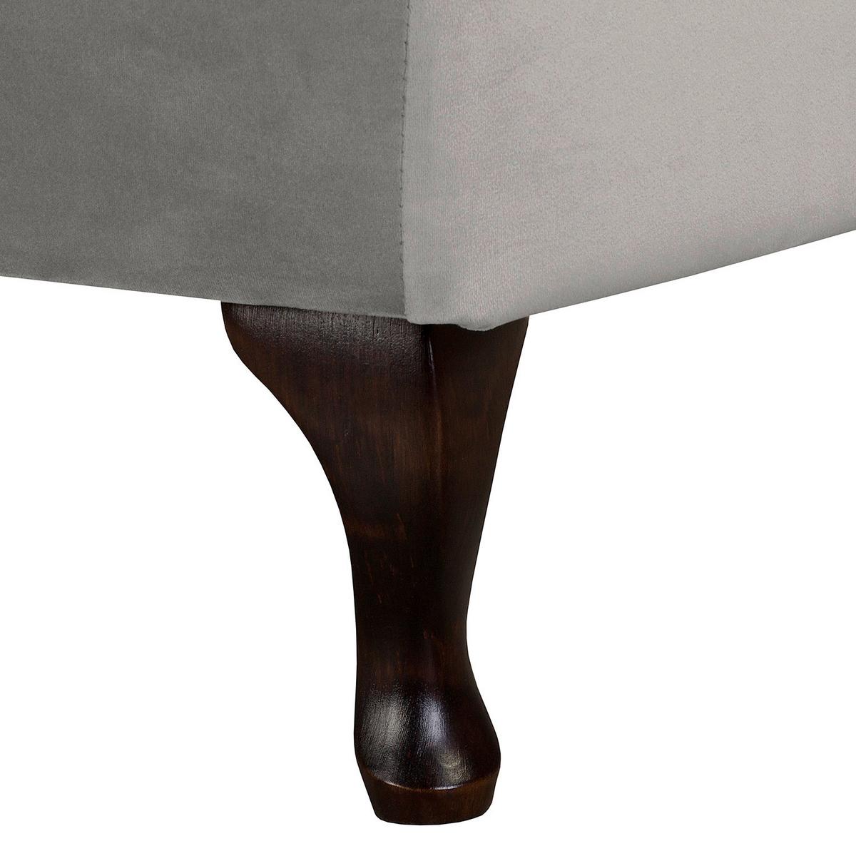 Récamiere Pako Grau B: 185cm - Braun/Grau, Design, Textil (185/93/75cm) - Livetastic